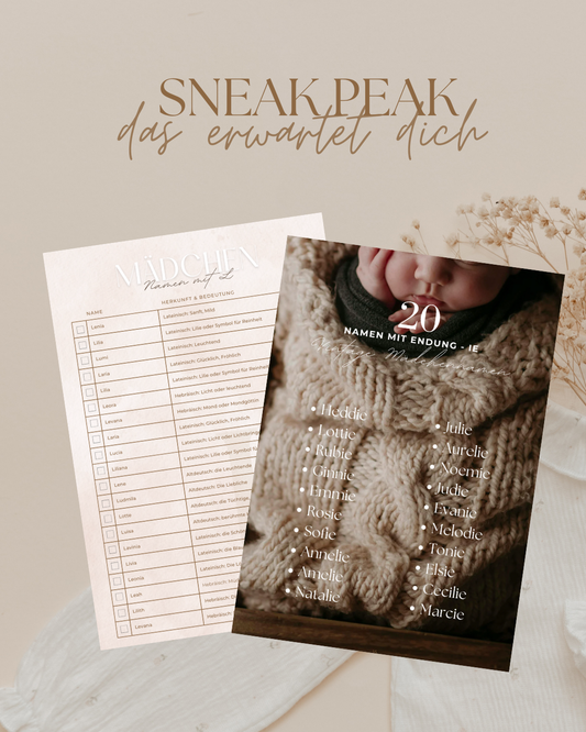 1000 Vintage Altdeutsche Babynamen ☁️