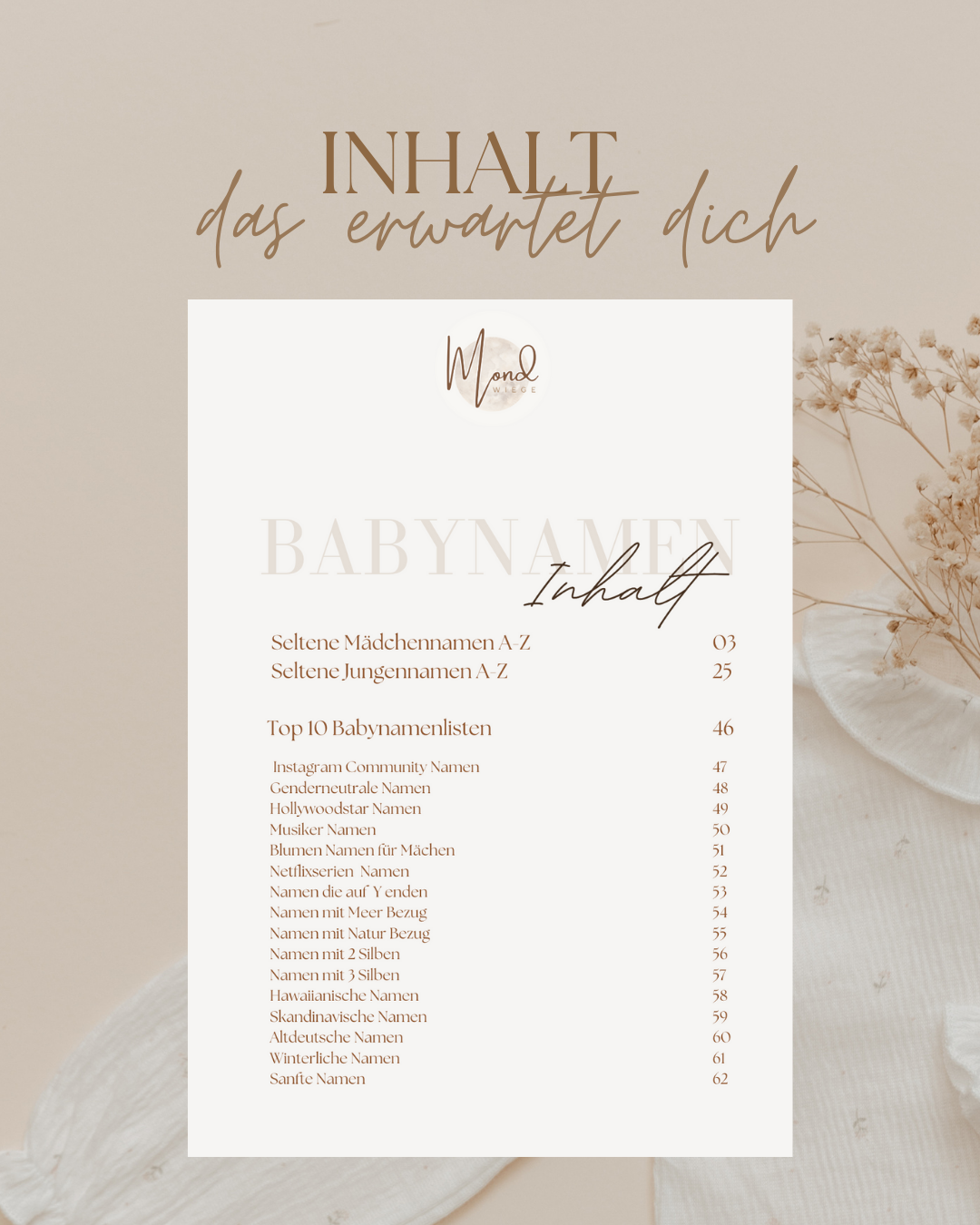 1000 wundervolle, seltene Babynamen