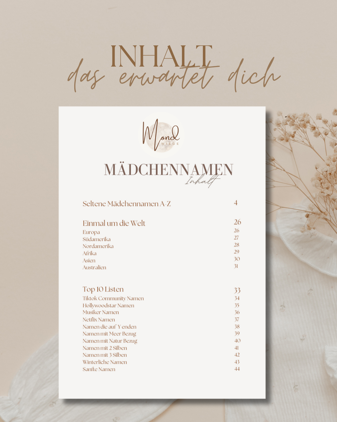 500 wundervolle, seltene Mädchennamen